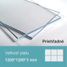 PLEXI Priehľadné (120*120) - Hr. 3mm