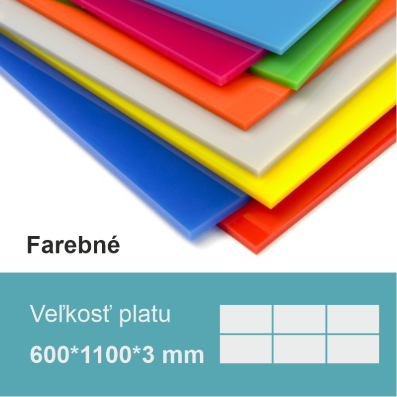 PLEXI Farebné (60*110) - Hr. 3mm