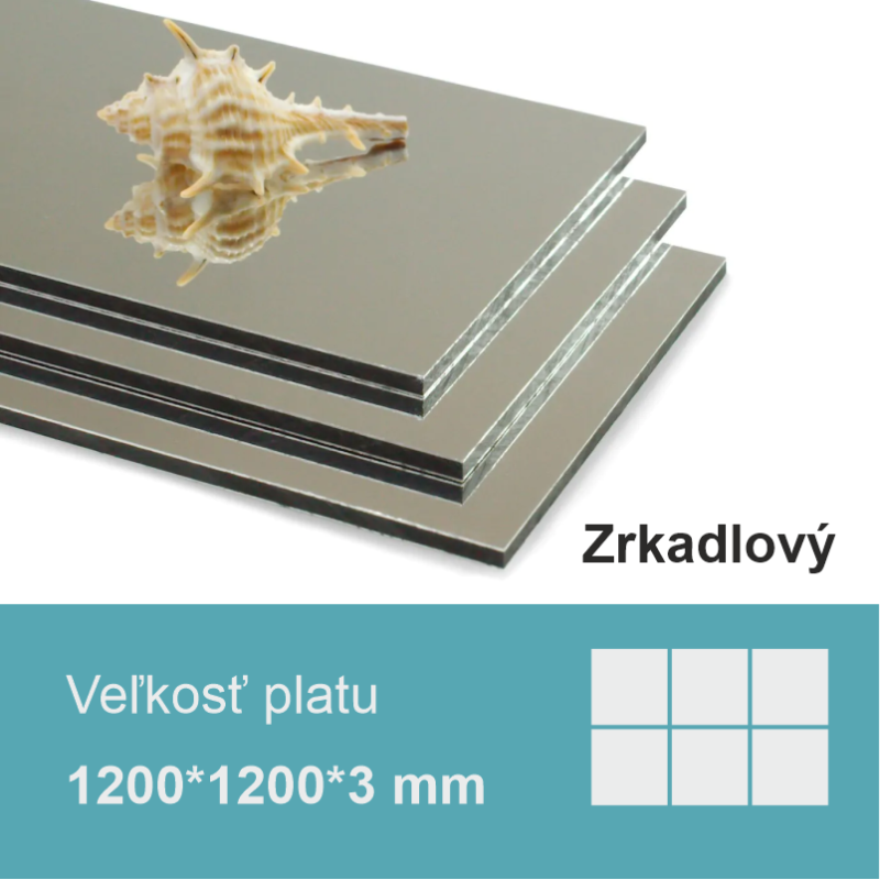 ACP Zrkadlový (120*120) - Hr. 3mm